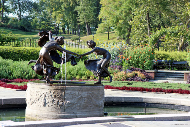 Three Dancing Maidens statue Central Park