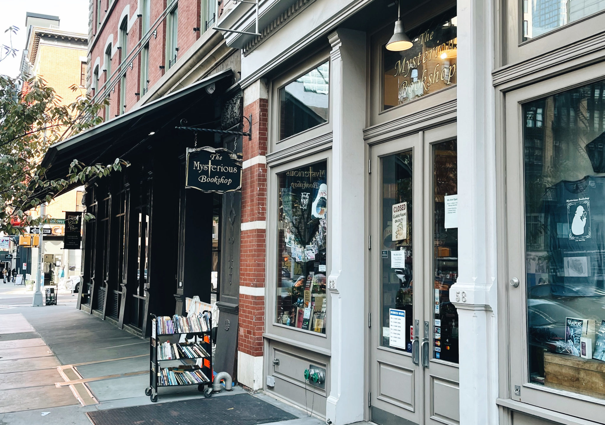the mysterious bookshop in Tribeca New York City